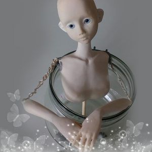 Kallispe creation process: Doll from polymer clay